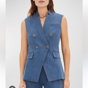 Veronica Beard Amika Denim Vest